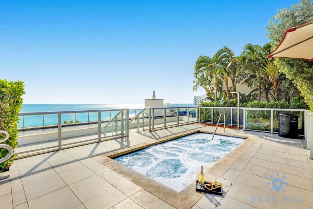 Tropical Oasis - Rooftop Pool- Near Beach - Gym Hollywood Bagian luar foto