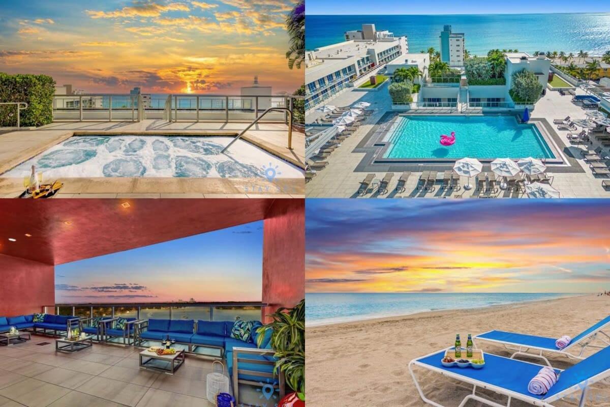 Tropical Oasis - Rooftop Pool- Near Beach - Gym Hollywood Bagian luar foto